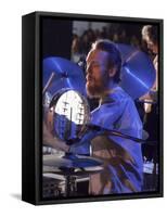 Drummer Ginger Baker of the Band Blind Faith in Concert at the Los Angeles Forum-John Olson-Framed Stretched Canvas