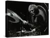 Drummer Ginger Baker Performing at the Forum Theatre, Hatfield, Hertfordshire, 1980-Denis Williams-Stretched Canvas