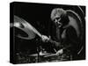 Drummer Ginger Baker Performing at the Forum Theatre, Hatfield, Hertfordshire, 1980-Denis Williams-Stretched Canvas