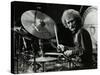 Drummer Ginger Baker Performing at the Forum Theatre, Hatfield, Hertfordshire, 1980-Denis Williams-Stretched Canvas