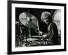 Drummer Ginger Baker Performing at the Forum Theatre, Hatfield, Hertfordshire, 1980-Denis Williams-Framed Photographic Print