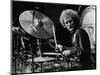 Drummer Ginger Baker Performing at the Forum Theatre, Hatfield, Hertfordshire, 1980-Denis Williams-Mounted Photographic Print