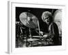 Drummer Ginger Baker Performing at the Forum Theatre, Hatfield, Hertfordshire, 1980-Denis Williams-Framed Photographic Print