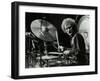 Drummer Ginger Baker Performing at the Forum Theatre, Hatfield, Hertfordshire, 1980-Denis Williams-Framed Photographic Print