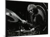 Drummer Ginger Baker Performing at the Forum Theatre, Hatfield, Hertfordshire, 1980-Denis Williams-Mounted Photographic Print