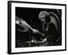 Drummer Ginger Baker Performing at the Forum Theatre, Hatfield, Hertfordshire, 1980-Denis Williams-Framed Photographic Print