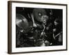 Drummer Ginger Baker Performing at the Forum Theatre, Hatfield, Hertfordshire, 1980-Denis Williams-Framed Photographic Print