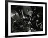 Drummer Ginger Baker Performing at the Forum Theatre, Hatfield, Hertfordshire, 1980-Denis Williams-Framed Photographic Print