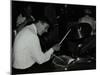 Drummer Jack Parnell Playing at the Middlesex and Herts Country Club, Harrow Weald, London, 1981-Denis Williams-Mounted Photographic Print