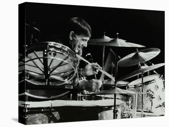 Drummer Louie Bellson Playing at the Forum Theatre, Hatfield, Hertfordshire, 1979-Denis Williams-Stretched Canvas