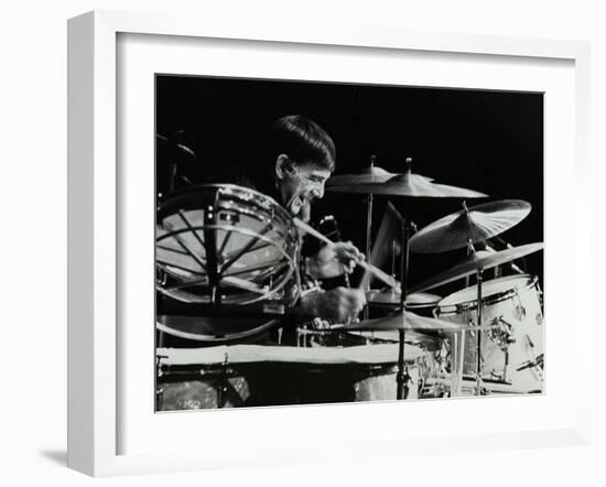 Drummer Louie Bellson Playing at the Forum Theatre, Hatfield, Hertfordshire, 1979-Denis Williams-Framed Photographic Print