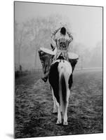 Drummer of Royal Horse Guards Playing Silver Drums Given Regiment by George III in 1805-Cornell Capa-Mounted Photographic Print