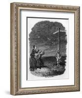 Drummer of Tidworth-George Cruikshank-Framed Art Print