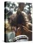 Drummer Playing Instrument with Hands During Woodstock Music Festival-Bill Eppridge-Stretched Canvas