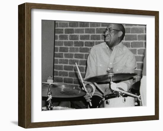 Drummer Rod Youngs Playing at the Fairway, Welwyn Garden City, Hertfordshire, 25 January 2004-Denis Williams-Framed Photographic Print