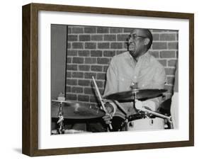 Drummer Rod Youngs Playing at the Fairway, Welwyn Garden City, Hertfordshire, 25 January 2004-Denis Williams-Framed Photographic Print