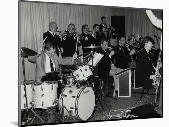 Drummer Ronnie Verrell and the Sound of 17 Big Band at the Fairway, Welwyn Garden City, Herts, 1991-Denis Williams-Mounted Photographic Print