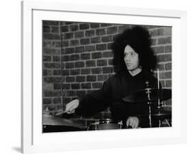 Drummer Seb Rochford Playing at the Fairway, Welwyn Garden City, Hertfordshire, 8 April 2001-Denis Williams-Framed Photographic Print