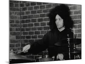 Drummer Seb Rochford Playing at the Fairway, Welwyn Garden City, Hertfordshire, 8 April 2001-Denis Williams-Mounted Photographic Print