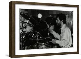 Drummer Simon Morton Playing at the Torrington Jazz Club, Finchley, London, 1988-Denis Williams-Framed Photographic Print