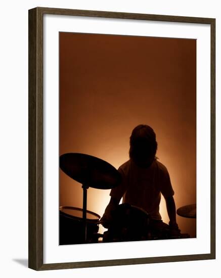 Drummer-David Ridley-Framed Photographic Print