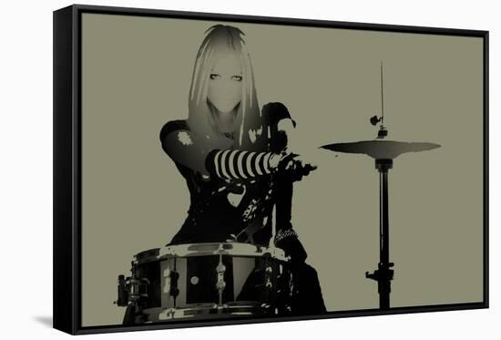 Drummer-NaxArt-Framed Stretched Canvas