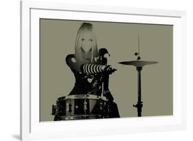 Drummer-NaxArt-Framed Art Print