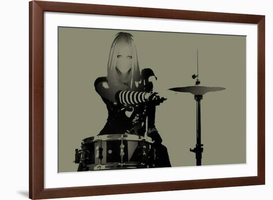 Drummer-NaxArt-Framed Art Print