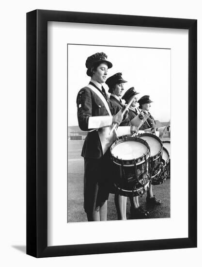 Drummers in a Waaf Band-Associated Newspapers-Framed Photo