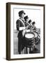 Drummers in a Waaf Band-Associated Newspapers-Framed Photo