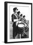 Drummers in a Waaf Band-Associated Newspapers-Framed Photo