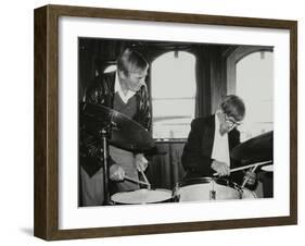 Drummers Jack Parnell and Barrett Deems, London, 1984-Denis Williams-Framed Photographic Print