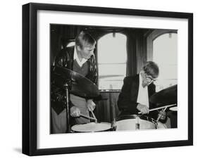 Drummers Jack Parnell and Barrett Deems, London, 1984-Denis Williams-Framed Photographic Print