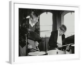 Drummers Jack Parnell and Barrett Deems, London, 1984-Denis Williams-Framed Photographic Print