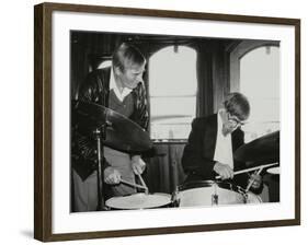 Drummers Jack Parnell and Barrett Deems, London, 1984-Denis Williams-Framed Photographic Print