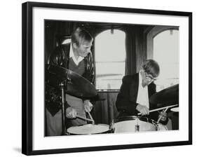 Drummers Jack Parnell and Barrett Deems, London, 1984-Denis Williams-Framed Photographic Print