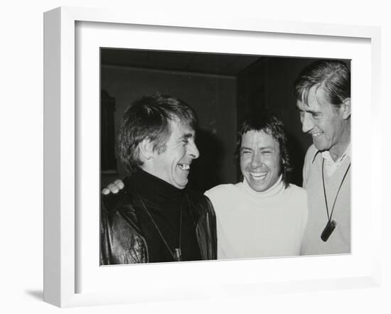 Drummers Kenny Clare, Les Demerle and Jack Parnell, London, 1979-Denis Williams-Framed Photographic Print