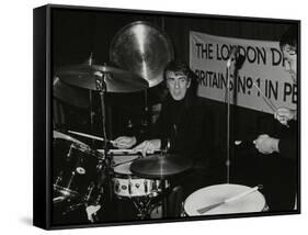 Drummers Kenny Clare Les Demerle, London 1979-Denis Williams-Framed Stretched Canvas