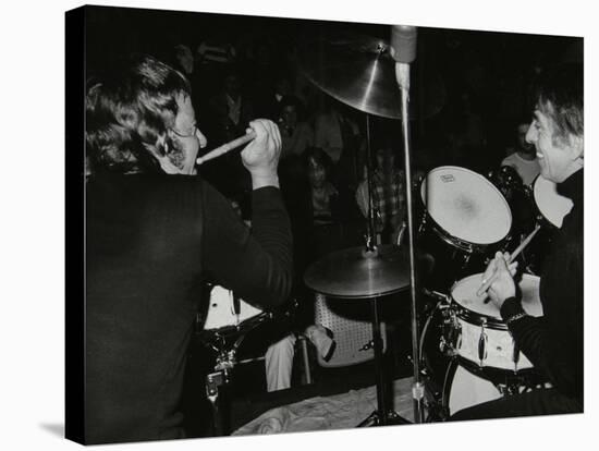 Drummers Les Demerle and Kenny Clare, London, 1979-Denis Williams-Stretched Canvas