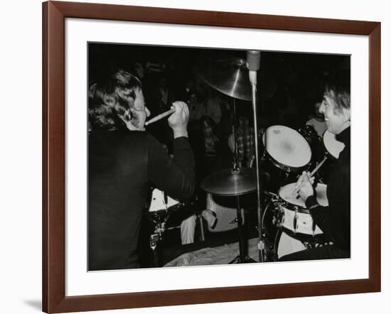 Drummers Les Demerle and Kenny Clare, London, 1979-Denis Williams-Framed Photographic Print