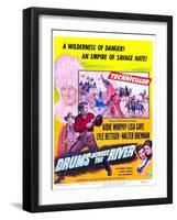 Drums across the River-null-Framed Art Print