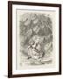 Drums Alice Covers Her Ears to the Sound of the Drums-John Tenniel-Framed Art Print