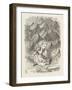 Drums Alice Covers Her Ears to the Sound of the Drums-John Tenniel-Framed Art Print