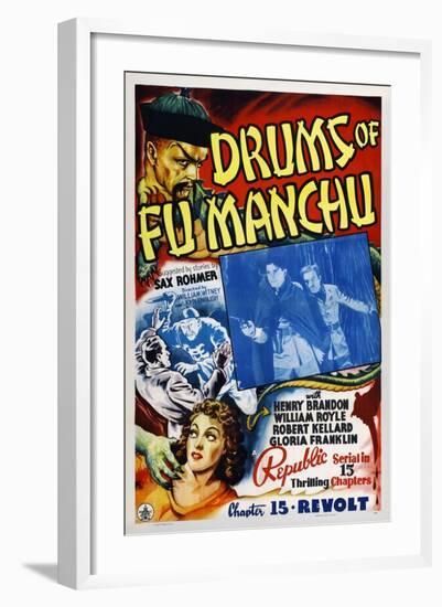 Drums of Fu Manchu-null-Framed Art Print