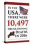 Drunk Driving Death Statistics (USA)-Gerard Aflague Collection-Stretched Canvas