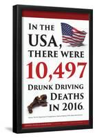 Drunk Driving Death Statistics (USA)-Gerard Aflague Collection-Framed Poster