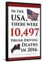 Drunk Driving Death Statistics (USA)-Gerard Aflague Collection-Framed Poster