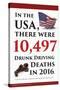 Drunk Driving Death Statistics (USA)-Gerard Aflague Collection-Stretched Canvas