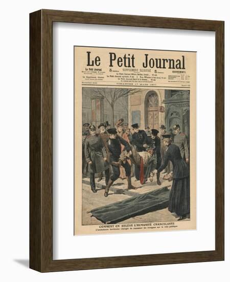 Drunkards in Berlin, Illustration from 'Le Petit Journal', Supplement Illustre, 17th March 1907-French School-Framed Giclee Print