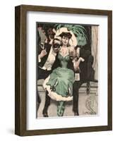 Drunken Carnival Goers-Ernst Heilemann-Framed Art Print